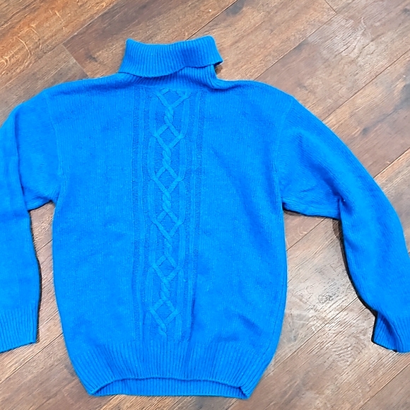 Ralph Lauren Sweaters - Vintage Teal Blue Soft Angora  soilk wooll Turtleneck Sweater Women’s Medium